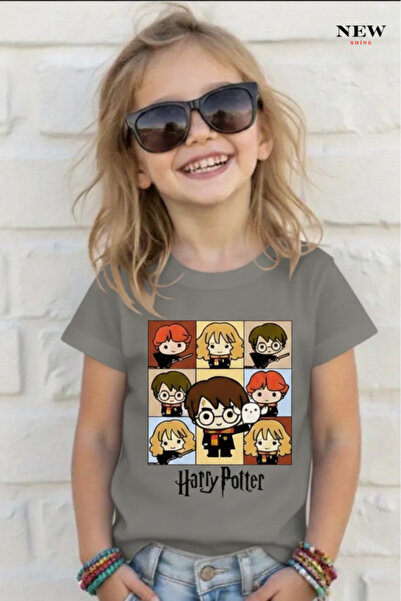 New Shine تي شيرت للأطفال مطبوع عليه هاري بوتر للجنسين
