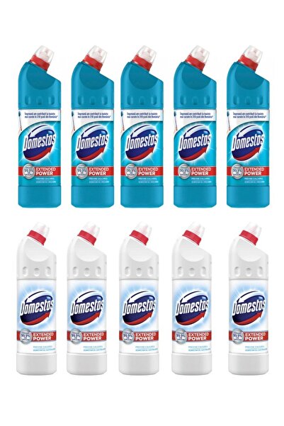 Domestos Domestos Atlantic Breeze Disinfectant x5 + Extended Power White x5 S...