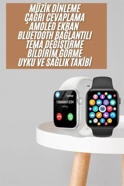 Fırsatkolik 1.83 İnç Akıllı Saat Android Ve İos Uyumlu Çağrı Cevaplayabilen A...