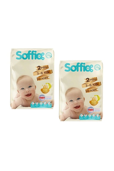 Soffio Bebek Bezi No:2 Mini / 60 Adet / 3-6 Kg 2 ADET