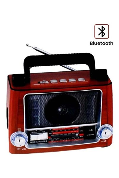 LC Bluetooth Retro Radio Speaker With USB, TF Card and AUX Input
