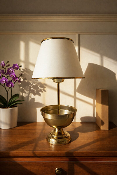 EvLight مزهرية ذهبية على شكل سكرية مع غطاء