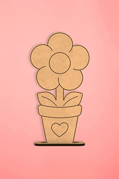 MadamVila Rustic Art Çiçek Vazo 20'li MDF Ahşap Boyama Seti – Çocuk Eğitim Mo...