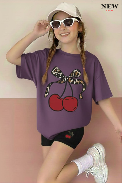 New Shine ДИТЯЧА ФУТБОЛКА UNISEX З ПРИНТОМ ЧЕРЕШНІ