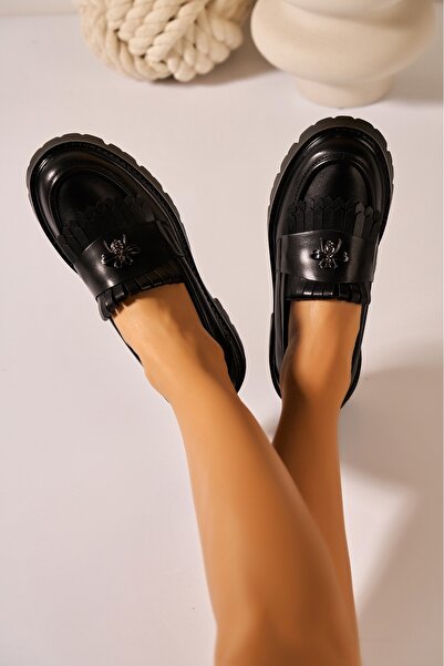 Joana Черни мокасини от еко кожа Nashya, размер 40