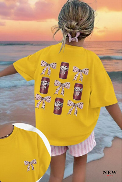 New Shine РОЖЕВИЙ ФІОНК З ПРИНТОМ UNISEX ДИТЯЧИЙ ФУТБОЛКА