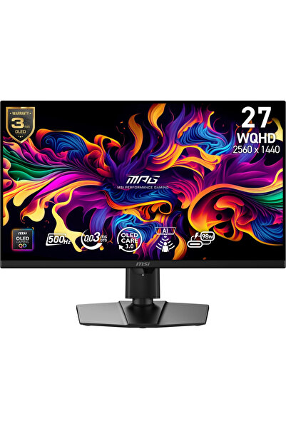 MSI MPG 271QR QD-OLED X50 27 2560x1440 WQHD 500Hz 0.03 ms HDMI DP Type-C G-Sy...