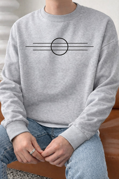 Pink Sky Unisex Oversized Cotton Printed Sweatshirt1