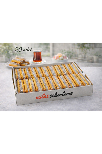 Milas Şekerleme Lokumlu Sandviç Bisküvi - Bisküvi Arası Lokum Kıstırma - Hedi...