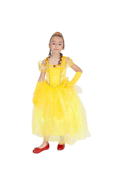 Rubies Carnival costume - Princess (yellow) Sizes: S (7-8 years/max 128 cm)