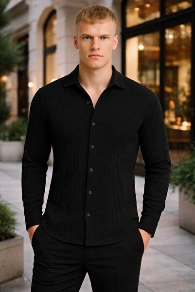 BRLKN Men's Long Sleeve Ottoman Shirt