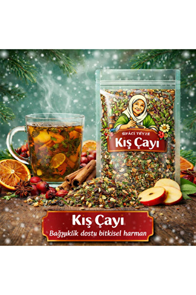 şifacı teyze Kış Çayı Doğal ( Adaçayı, Ihlamur ,Hibisküs, Tarçın, Zencefil, K...