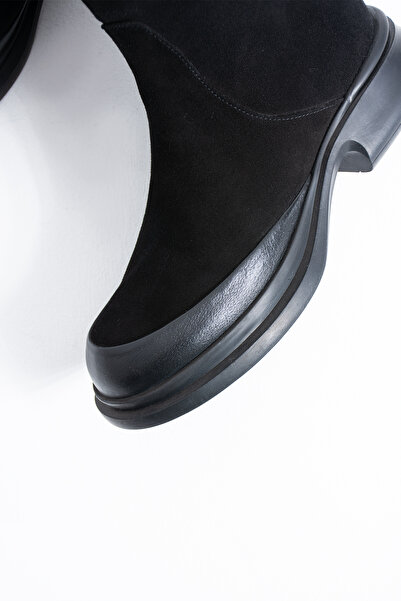 DUXAL SHOES Shay Women's Suede Genuine Leather Fur Zippered Winter Boots