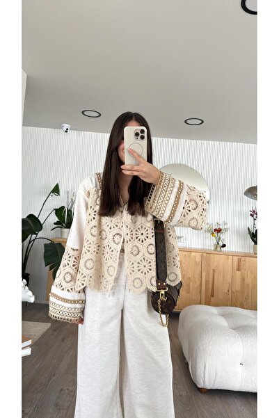 Bak'ap Premium Trend Design Embroidered Bohemian Shirt and Trousers 2-Piece Set