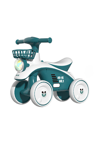 GHEMOTOC Bicicleta fara pedale,cu 4 roti ,cadru plastic,cu muzica si lumini,r...