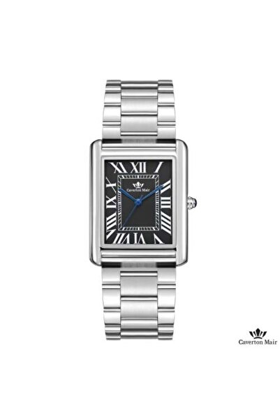 Caverton Mair Caverton Mayer watch with a white dial and steel strap