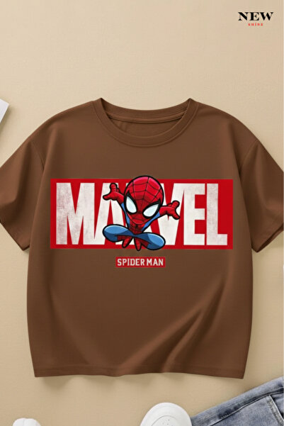 New Shine تي شيرت مارفل مطبوع للأطفال من الجنسين
