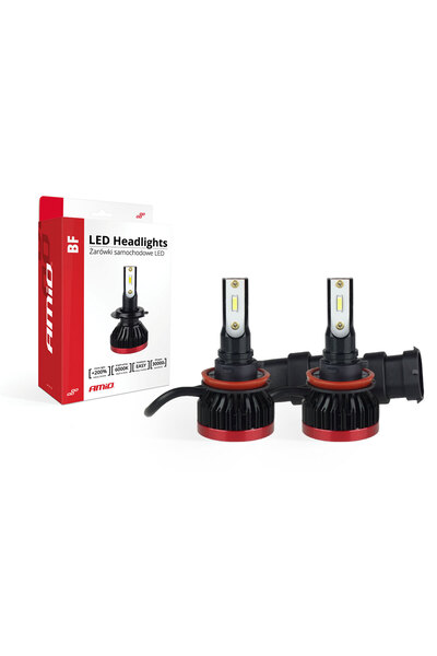 AMIO Becuri auto LED seria BF compatibile H8 / H9 / H11