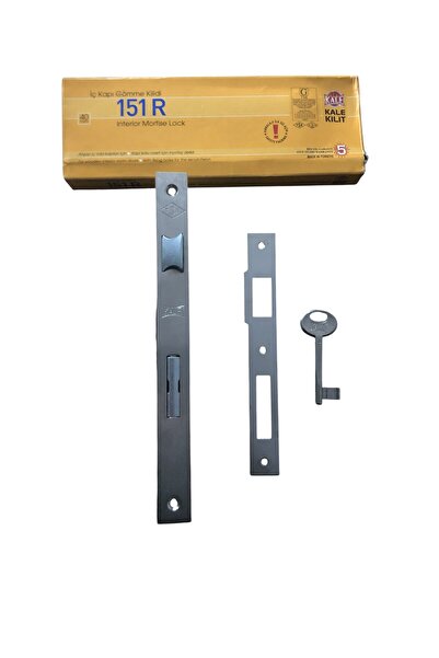 KALE KİLİT İÇ KAPI GÖMME ODA KİLİDİ 151R KARE GENİŞ AYNA NİKEL ROZET DELİKLİ