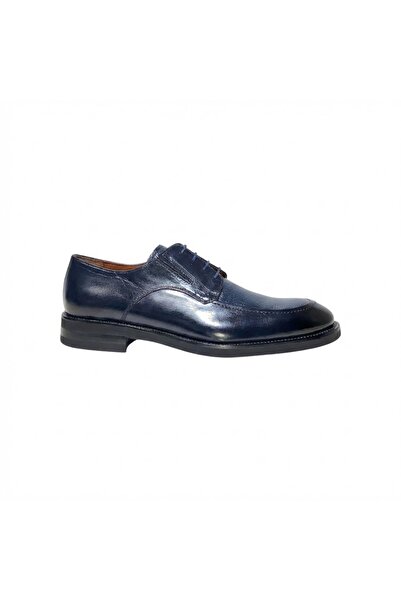 Tuna Genuine Leather Navy Blue Classic Men's Shoes Eva Sole - 44717