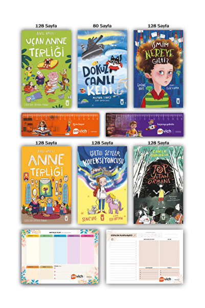 Timaş Çocuk Uçan Anne Terliği - Top Yutan Ormanı - Dokuz Canlı Kedi - Işıltıl...