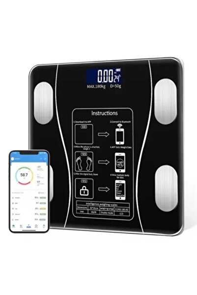 OEM Cantar Inteligent Bluetooth, Analiza Corporala, Aplicatie Fitness, Displa...