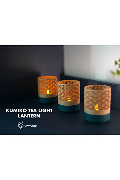 Memania Co Kumiko Tealight Fener Seti (3’lü) – Dekoratif Mumluk ve Ambiyans A...