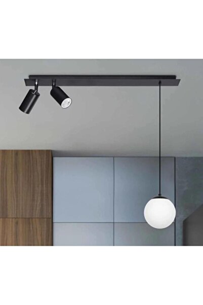 Rsylight Retro Masa Üstü 3 lü 180Derce Ledli Beyaz opal Camlı Sarkıt Led Spot...