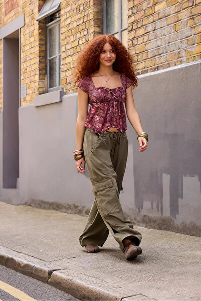 MAXLEVEL MODA Backless Unlined Short Women's Blouse