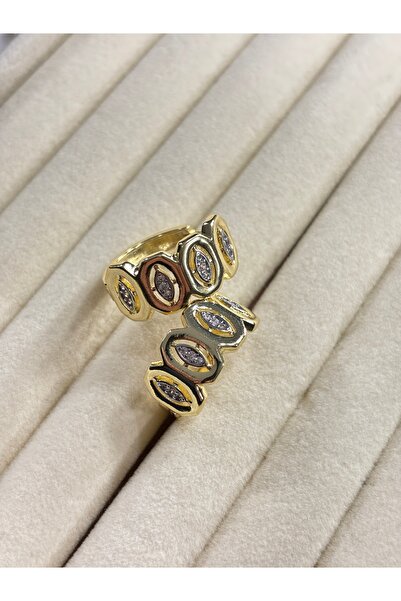 lotusbybuket حلق ذهبي من الفولاذ والزركون من ماركة VIP