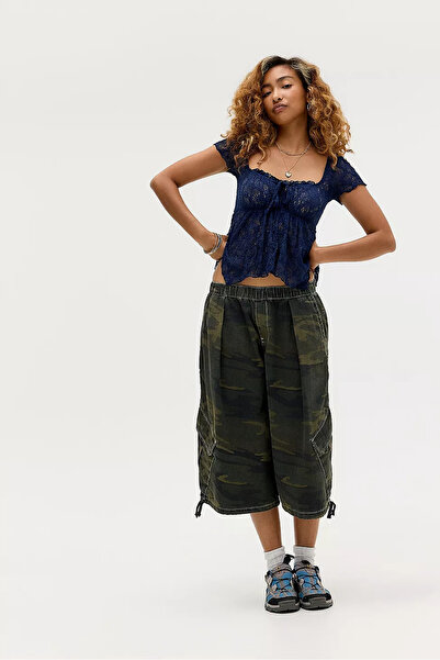 MAXLEVEL MODA Backless Unlined Short Women's Blouse