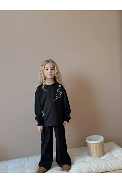 kidstalya Star Stone Black Girls' Set