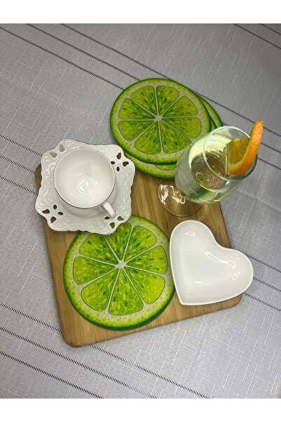 MİNOZA Summer Breeze Lemon Design Digital Printing Stain-Resistant Fabric Coc...