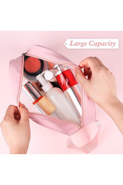 BLOOMING TIME 4-Piece Transparent Waterproof Travel Cosmetics Organiser Bag S...