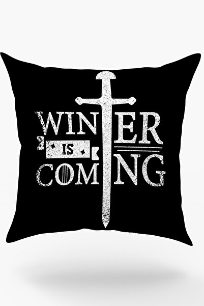 Karkan Tekstil Winter Is Coming Printed Pillow