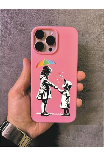 ALYACEPSTORE CASE حافظة باللون الوردي متوافقة مع هاتف آيفون 14 برو ماكس بتصمي...