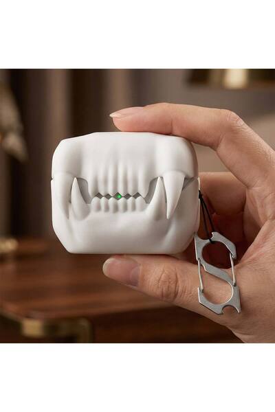 CaseOnn حافظة AirPods من الجيل الرابع/ANC بتصميم شخصية مصورة على شكل مصاص دماء