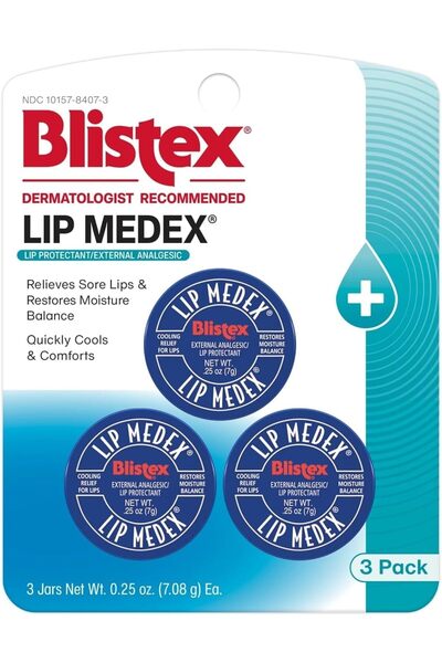 Blistex Lip Medex, 0.25 Ounce, 3 Count