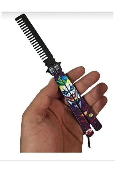 Tactical Line 21 cm Çelik Tarak Kelebek KESKİN DEĞİLDİR