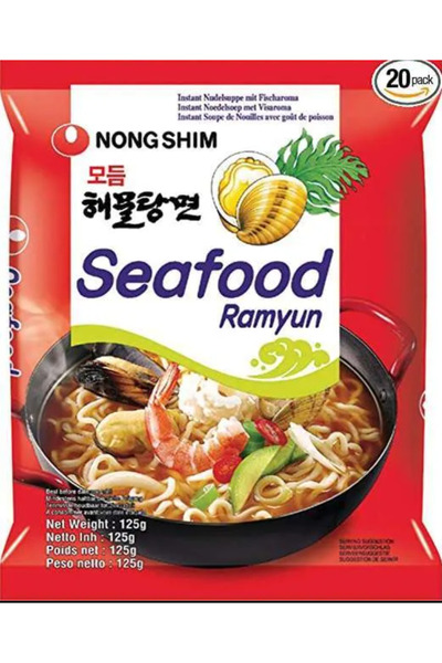 nongshim Seafood Ramyun – Supă Instant cu Tăiței și Gust Autentic de Fructe d...
