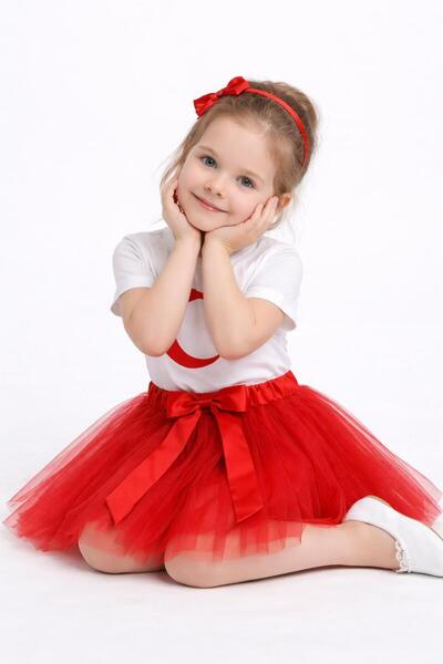 Kuraff Giyim Girls' 23 April 29 October 10 November Show Top-Bottom Set