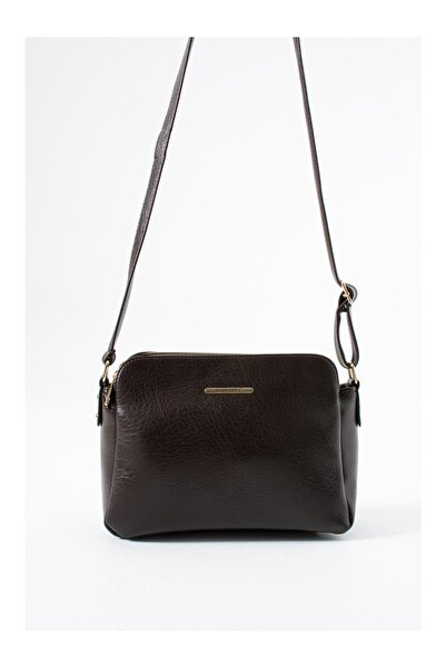 millamoda Women's 3-Compartment Adjustable Strap Crossbody Bag