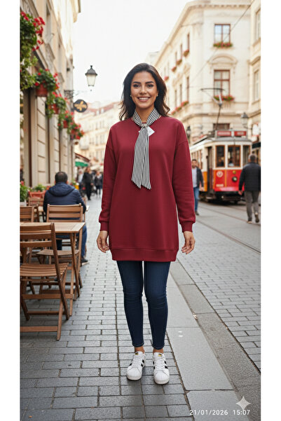 PEKA 🔹 Жіноча туніка з коміром-шарфом та аксесуарами, вільного крою