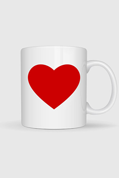Bahriyeli Collection Heart Printed Mug