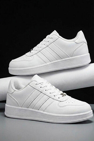 SOLAZER Women's Trend Casual White Sneaker Walking Shoes