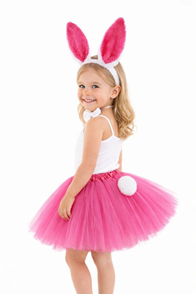 My Reality Fashion Set costum de iepuraș fucsia pentru fetițe - Fustă tutu, C...