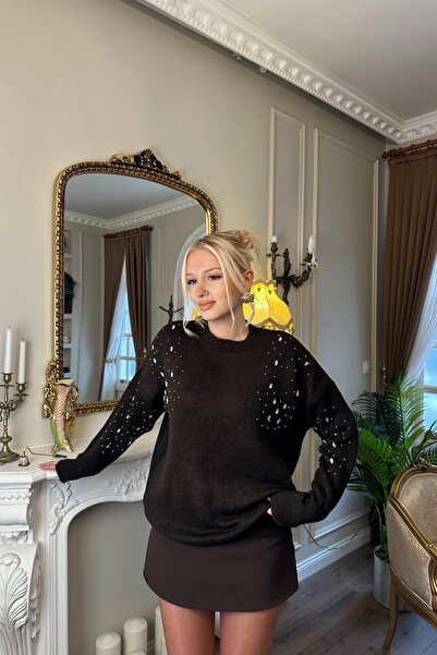 lizge giyim Stone Detail Tricot Sweater