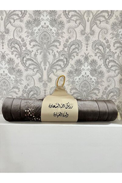 Greenko Embroidered prayer rug with a handle, measuring (1) cm. Ramadan gifts.