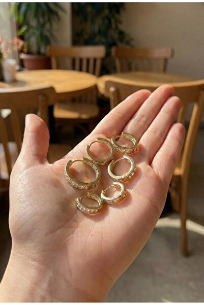 Dorvina 316L Steel Gold Color Waterway Hoop Earring Set Tarnish Resistant |  ...