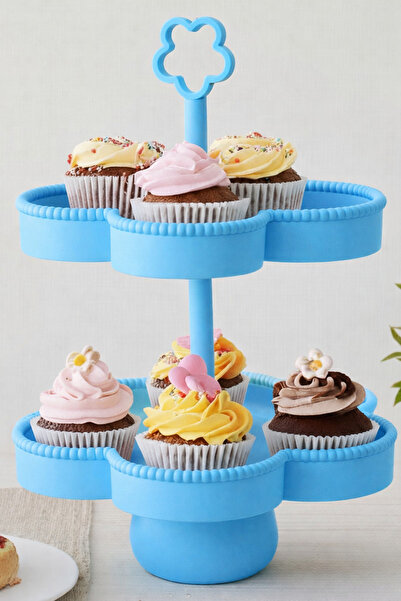 Vescarri Flower-Shaped Multi-Tier Presentation Stand – Decorative Shelf